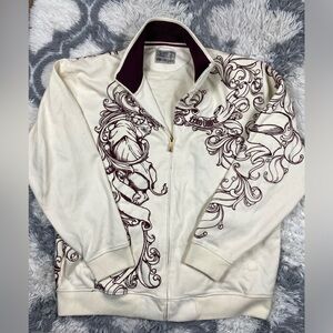 Ecko Untld Vintage Zip-Up Track Design Sweater 2XL